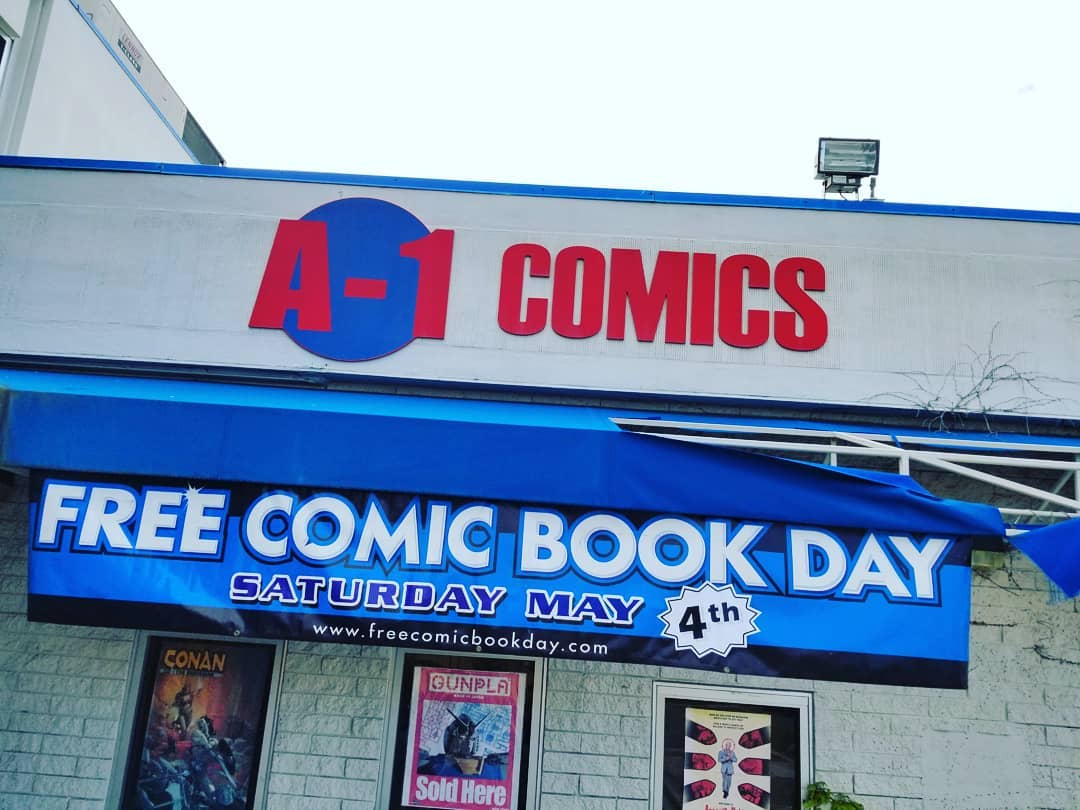 Store Front of Comic Book Store