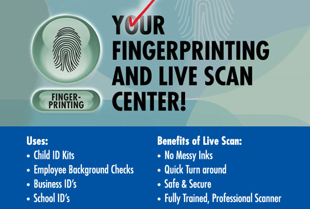 Live Scan Fingerprinting services at PostalAnnex+ in Escondido, CA