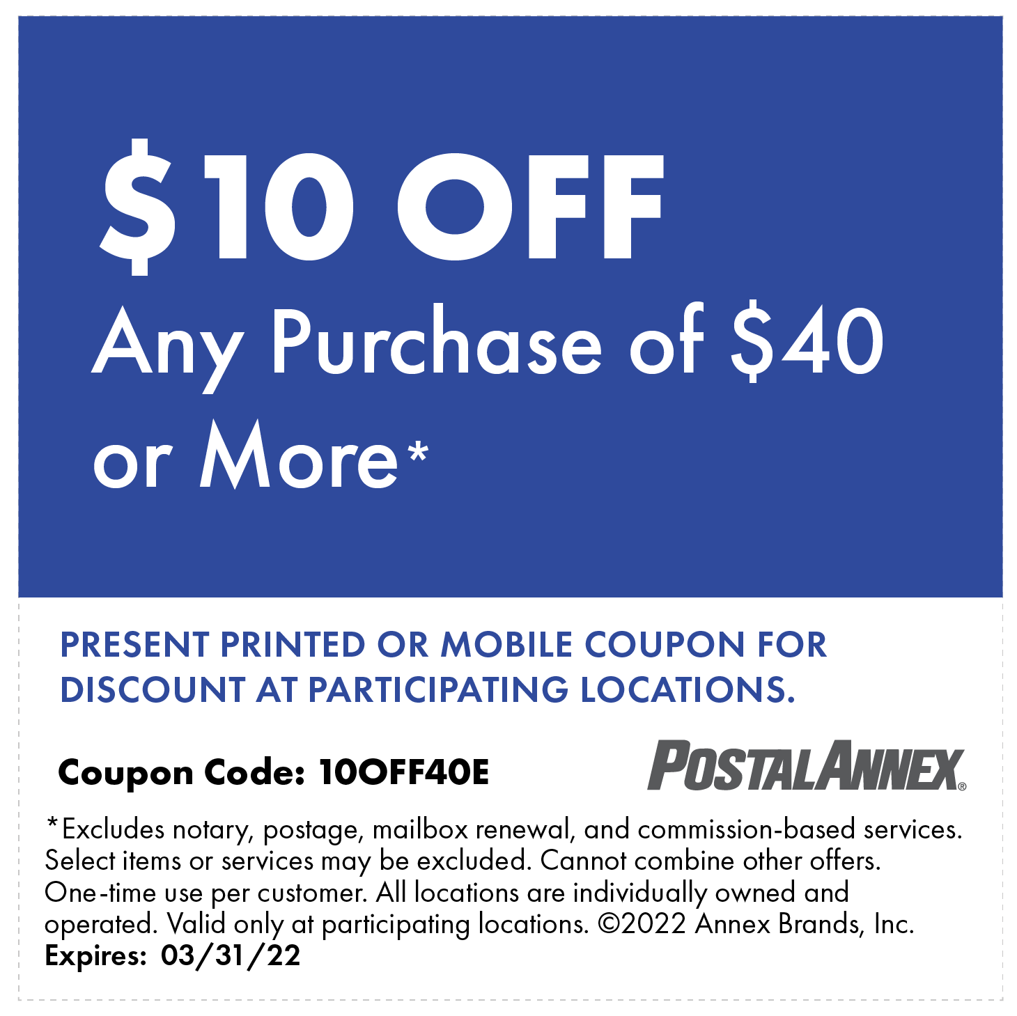 Current Specials El Cajon, California PostalAnnex+