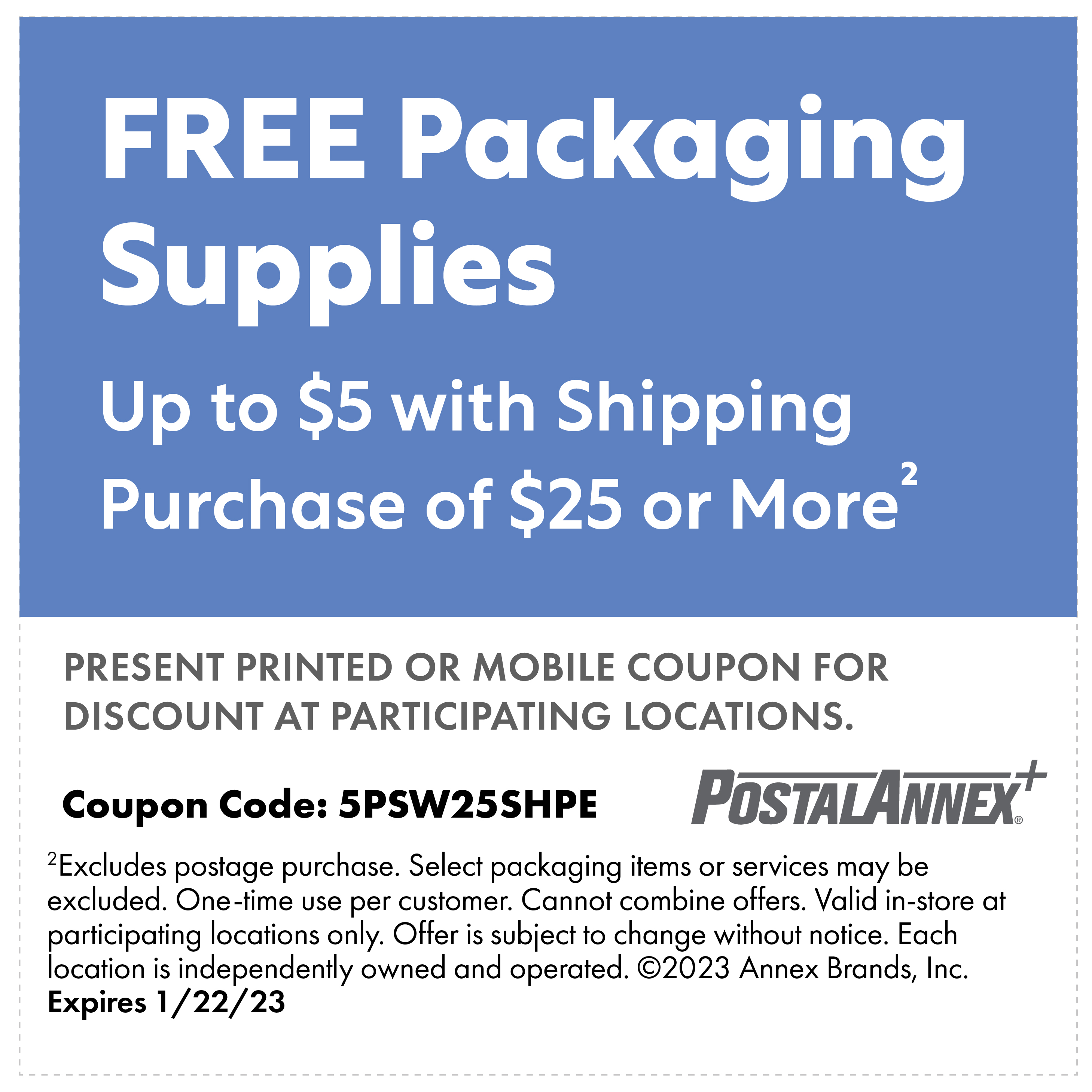 Current Specials [city], [province] PostalAnnex+