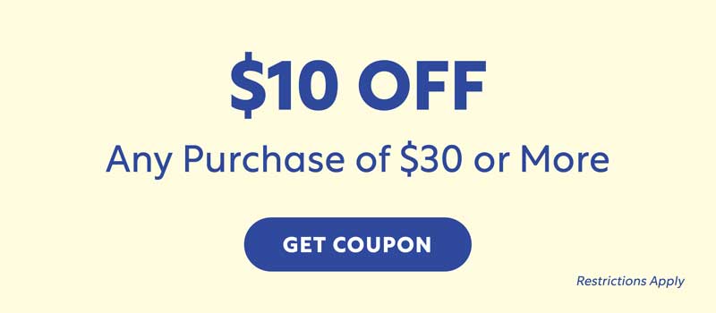 $10 OFF Any Purchase of $30 or More - Get Coupon