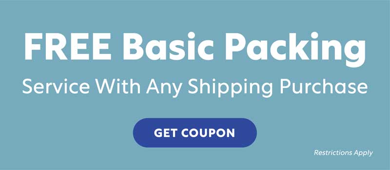FREE Basic Packing Service With Any Shipping Purchase - Get Coupon