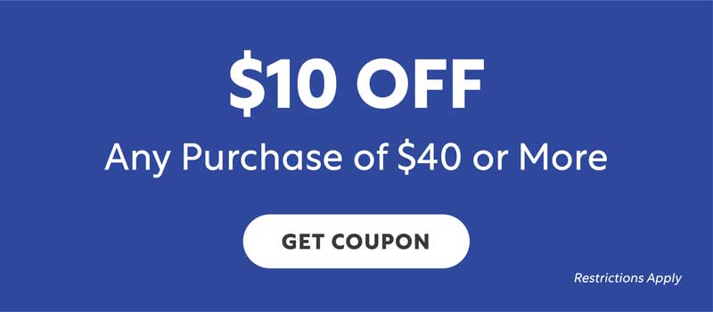 $10 OFF Any Purchase of $40 or More - Get Coupon