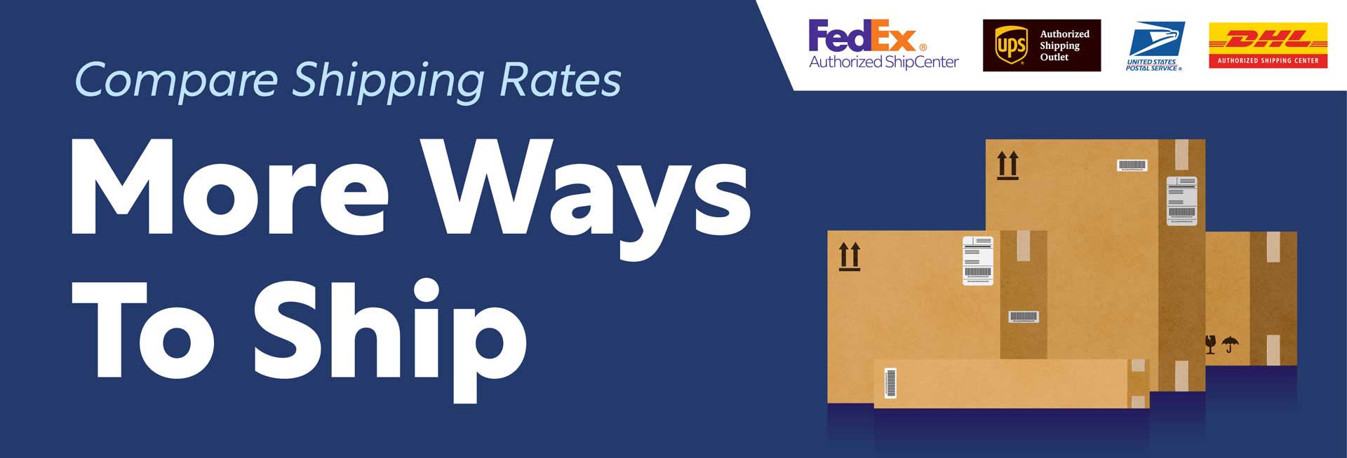Compare Shipping Rates - More Ways to Ship.