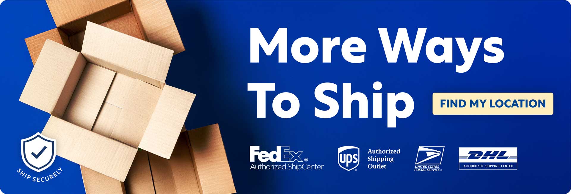 More Ways to Ship - Find My Location