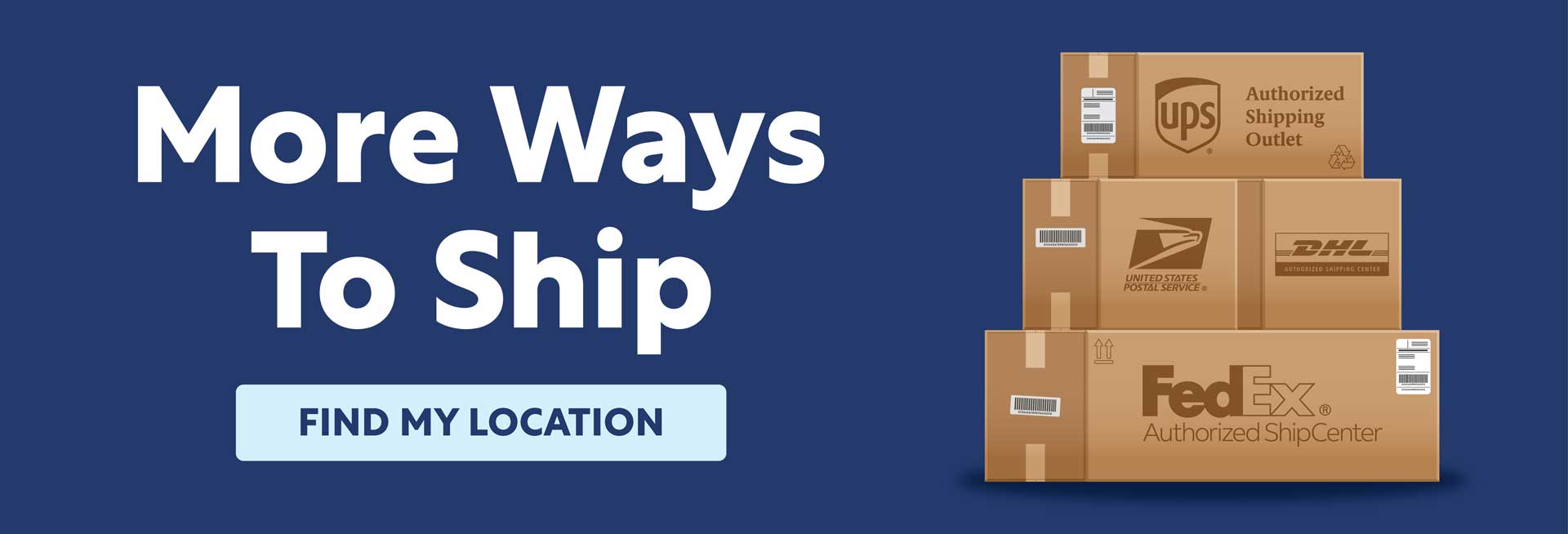 More Ways to Ship - Find My Location