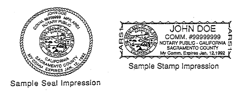 Order Your California Notary Seal Here