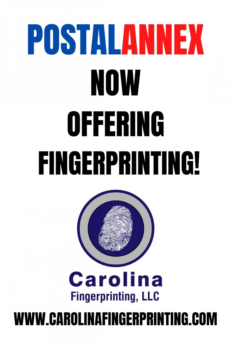 Fingerprinting Live Scan with Carolina Fingerprinting at PostalAnnex