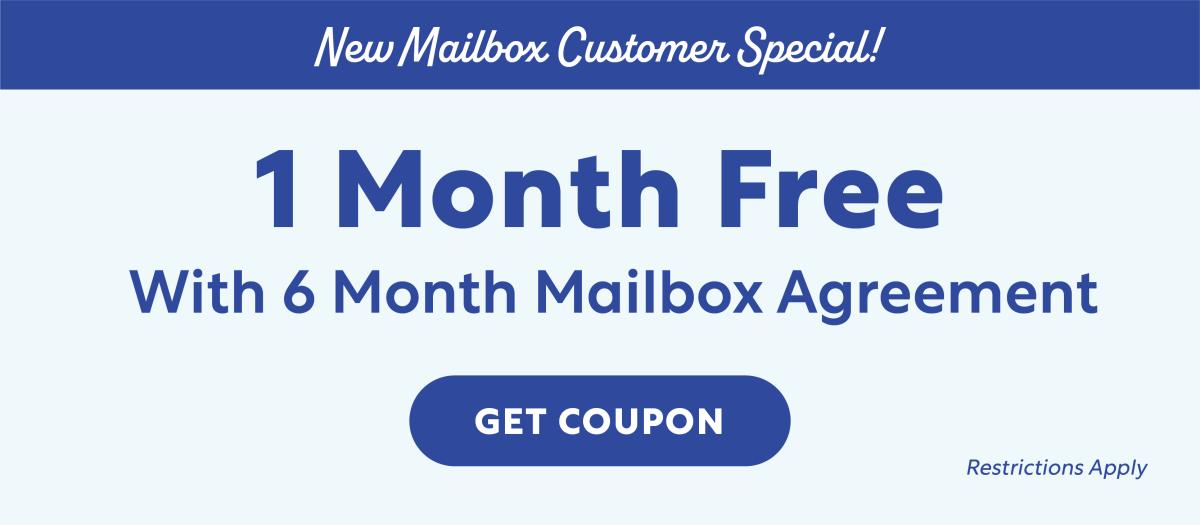 1 Month Free Mailbox with 6 Months