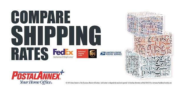 Compare Shipping Rates for UPS, FedEx & USPS at PostalAnnex