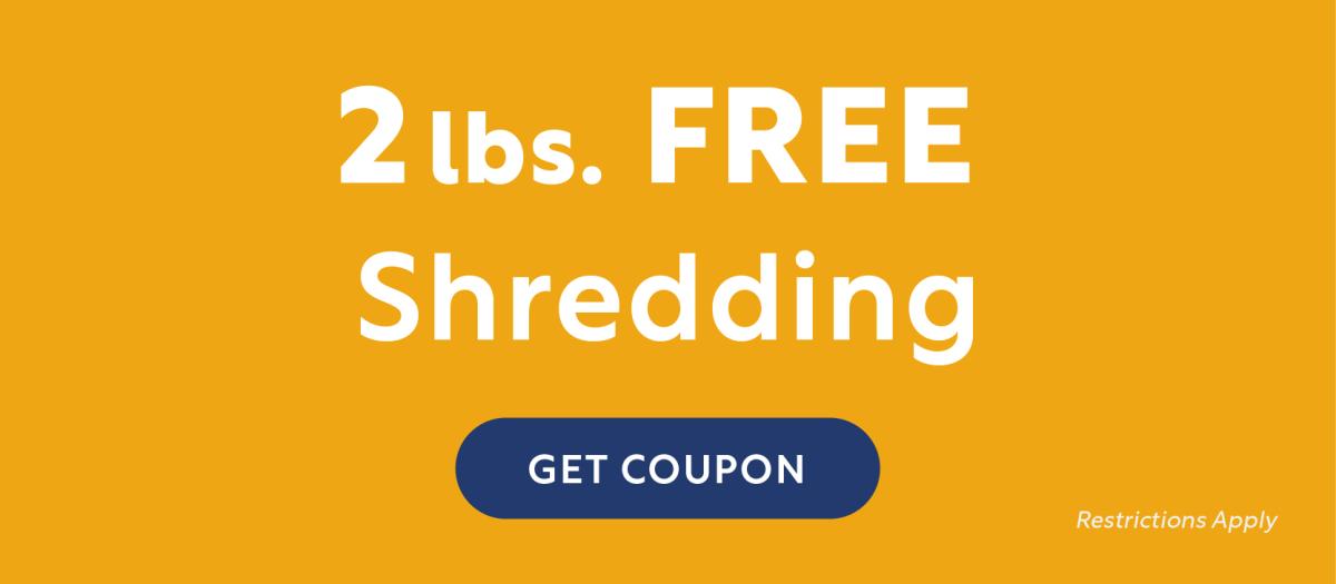 2 pounds free shredding
