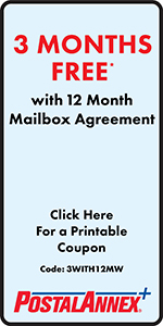 3 Months Mailbox with 12 Month Agreement
