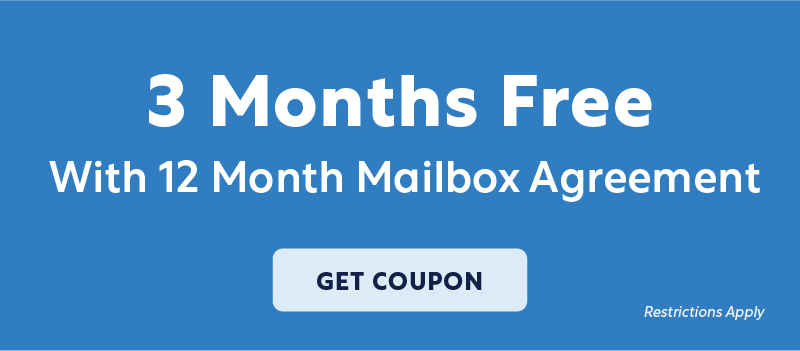 3 Months Free with 12 Months Mailbox Agreement