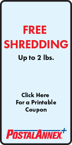 Free Shredding Up to 2 Pounds