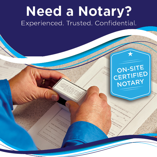 Notary Public Services at PostalAnnex