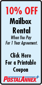 PostalAnnex Corpus Christi 10% OFF Mailbox Rental