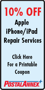 PostalAnnex+ McKinney TX Apple iPhone iPad Repair Services Coupon