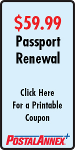 La Costa Postal Annex 59.99 passport renewal coupon