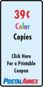 PostalAnnex of Carlsbad - 39 Cent Color Copies
