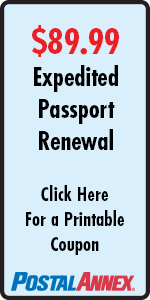 $89.99 Expedited Passport Renewal