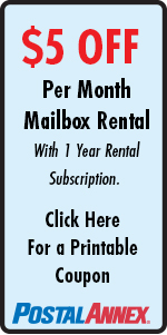 Mailbox Rental Coupon Colorado Springs CO