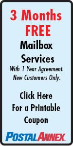 PostalAnnex+ Mountain View FedEx, UPS, DHL Shipping Coupon