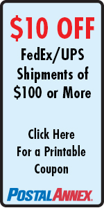 $10 OFF FedEx/UPS Shipments of $100 or More