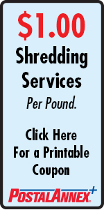 PostalAnnex+ Colorado Springs Shredding Services $1 Pound Coupon