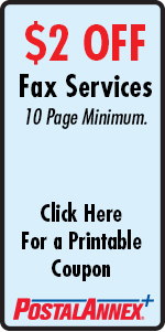 PostalAnnex+  Perris $2 Off Fax Services Coupon