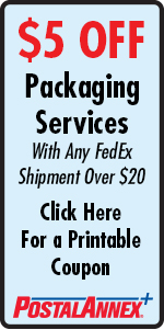 PostalAnnex+ Santa Clara $5 Off Any FedEx Shipment over $20 Coupon