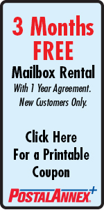 Coupon - 3 Additional Months Free Rent On Mailbox Services