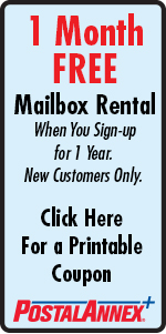 Mailbox Rental coupon