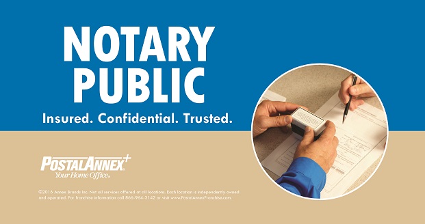 Notary Public Services at PostalAnnex