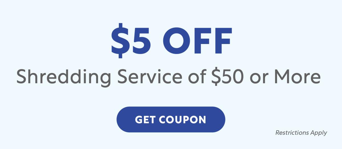 $5 Off Shredding Service of $50 or More