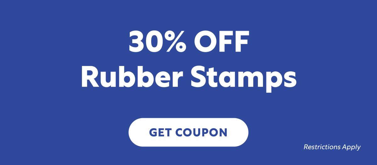 30% Off Rubber Stamps