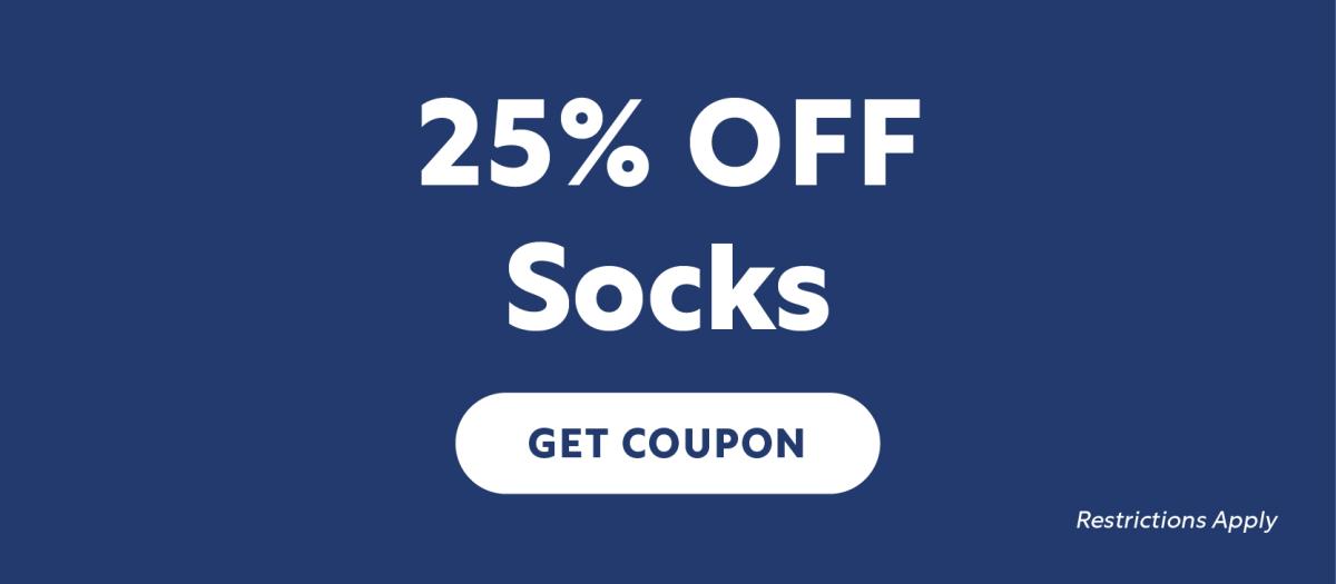 25% Off Socks