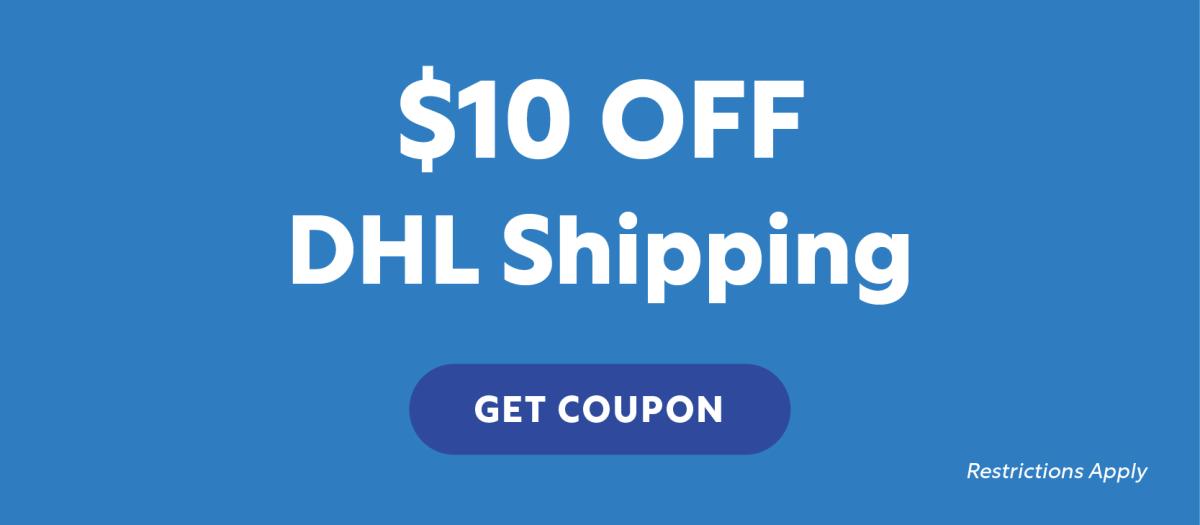 $10 Off DHL Shipping