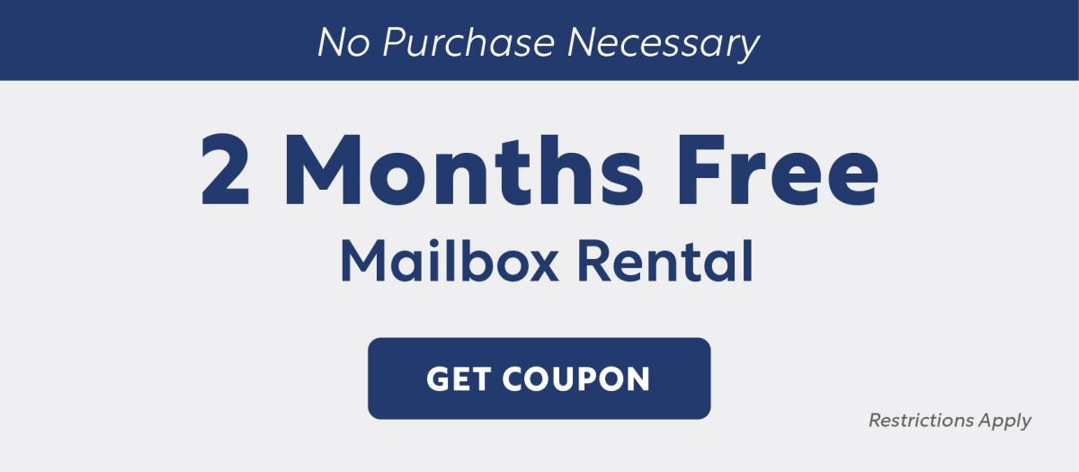 2 Months Free Mailbox Rental, No Strings Attached
