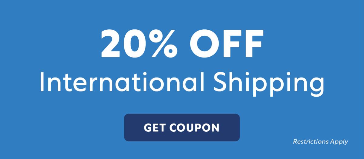 20% Off International Shipping