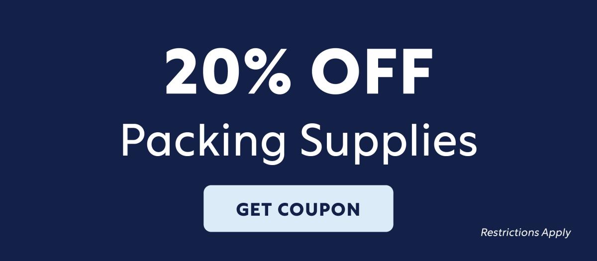 20% Off Packing Supplies