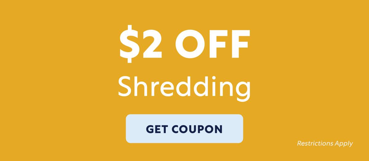 $2 Off Shredding Services