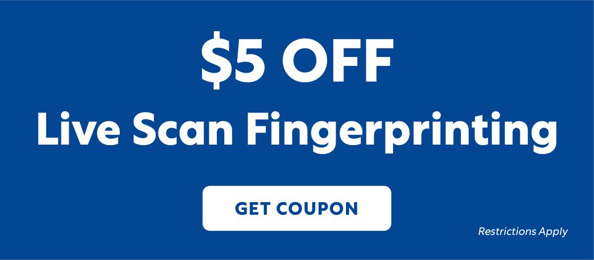$5 Off Live Scan
