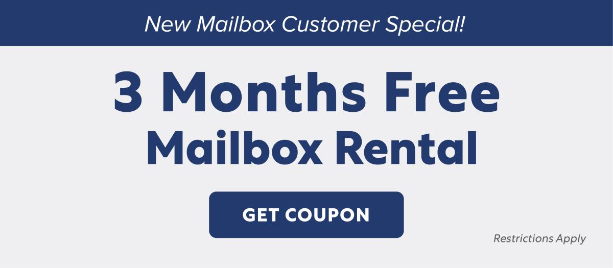 3 Months Free Mailbox Rental