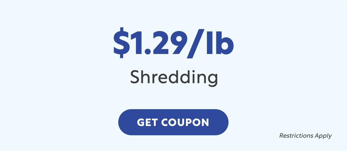 PostalAnnex Carlsbad $1.29 per pound shredding