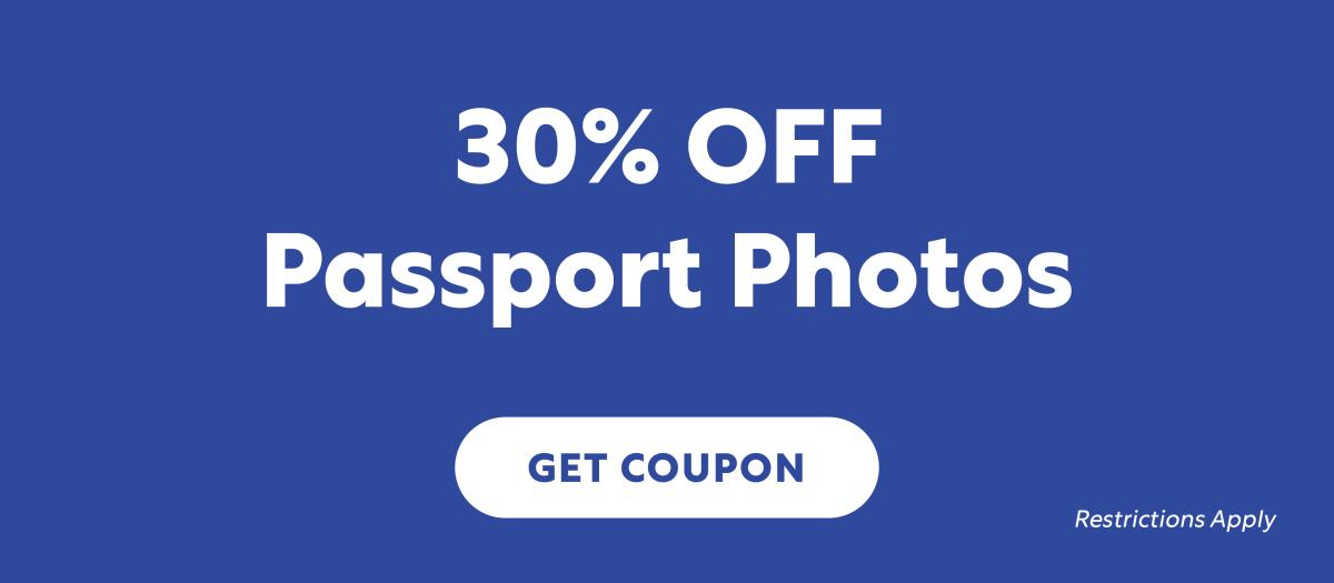 30% Off Passport Photos