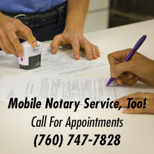 Offering Mobile Notary Service