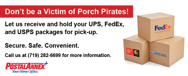 Package Receiving Service at PostalAnnex+ in Colorado Springs