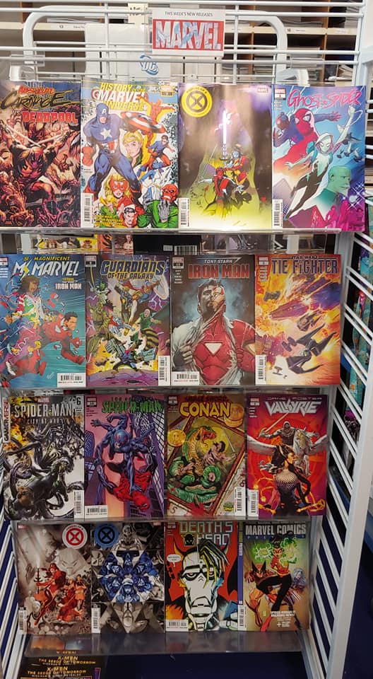 Marvel comics at The Comic Shop
